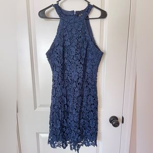 Lulu’s Love Poem Navy Blue Dress